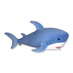 Антистрессовая игрушка "Акула" голубая, красный рот
