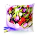 Антистрессовая подушка "Вальс цветов" малый белые и красные тюльпаны