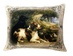 Декоративная подушка "Собаки Холст" Свет рамк, 1-чрн, 2-бел с добыч