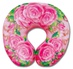 Антистрессовая подушка для шеи турист "Цветочный" Розовая
