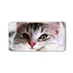 Антистрессовая подушка-подголовник "Животные велюр" Серый кот красный нос