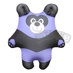 Антистрессовая игрушка-подушка "Панда"  разноцветн. Сиреневый