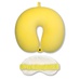 Антистрессовая подушка для шеи турист с маской "Облико Морале" Желтый.