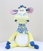 Антистресовая игрушка "Жираф Жозефина" бледно желтый с синим