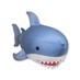 Антистрессовая игрушка "Акула" голубая, красный рот