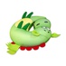 Антистрессовая подушка для шеи Дракошка зеленый