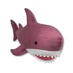 Антистрессовая игрушка "Акула" темно-розовая, красный рот