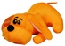 Антистрессовая игрушка "Собака Джой" средняя средний оранжевая