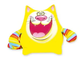Антистресс игрушка "Котик веселый животик" желтый
