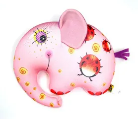 Антистрессовая игрушка "Слоник Руби"  бол. большой Розовый