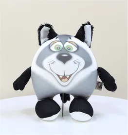 Антистрессовая игрушка "Звери Пушистые ушки" бол. большой волк серый