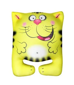 Антистрессовая игрушка-подушка "Кот" бол. большой Желтый