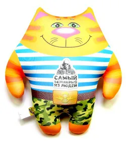Антистрессовая игрушка "Кот ВВ" мал. малый Тельняшка, вежливый
