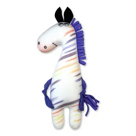 Антистрессовая игрушка "Конь Игнат", сиреневая полоска