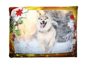 Антистрессовая подушка "Собаки зима" Золотфонлайка