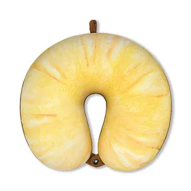 Антистрессовая подушка для шеи турист "Фрукты" Ананас