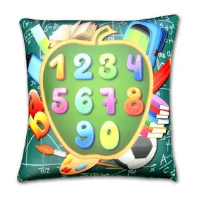 Антистрессовая подушка "Цифры" 15*15см малый