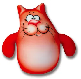 Антистрессовая игрушка "Кот Мартин" красный