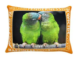 Антистрессовая подушка "Звери поцелуи" Попугаи