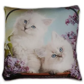 Антистрессовая подушка "Кошки" малый две в сирени