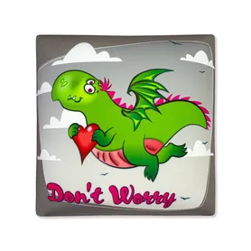 Антистрессовая подушка Dragon Style с сердцем розовый