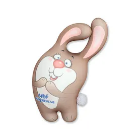 Игрушка антистресс "Зайка мальчик" коричневый