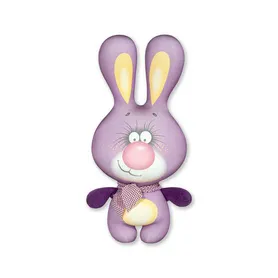 Игрушка антистресс "Зайка девочка" сиреневый