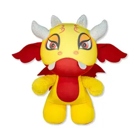 Игрушка антистресс Дракон Зубастик желтый