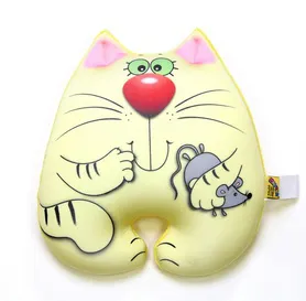 Антистрессовая игрушка "Кот Мышкин"  бол. большой Лимонный