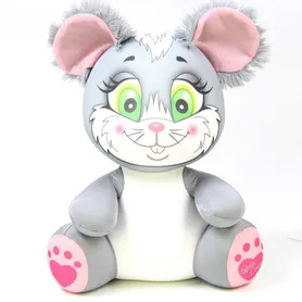 Антистрессовая игрушка "Лапуши" Мышь(Серая)