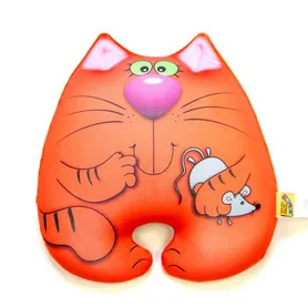 Антистрессовая игрушка "Кот Мышкин"  бол. большой Рыжий