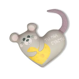 Антистрессовая игрушка "Мышь Валентинка" Счастье.