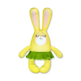 Игрушка антистресс Зайка Шуня желтый