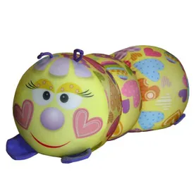 Антистрессовая игрушка-валик "Гусеница" большая большой сердечко