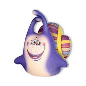 Антистрессовая игрушка"Улитка Уля" больш большой фиолетовая