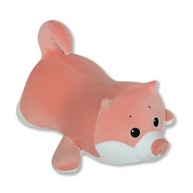 Антистрессовая игрушка "Корги" бол. большой персиковый