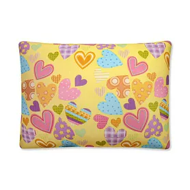 Антистрессовая подушка Принт прямоугольная сердца