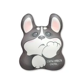 Игрушка антистресс "Корги Плюша" серый