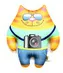 Антистрессовая игрушка-подушка "Коты Профи" мал. малый Фотограф