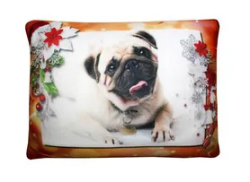 Антистрессовая подушка "Собаки зима" Коричфонмопс