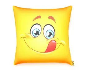 Антистрессовая подушка "Смайл" 15*15см микро Язык