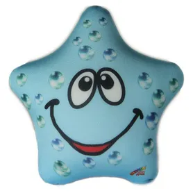 Антистрессовая подушка "Звезда" большой голубая