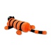 Мягкий валик "Кот в полоску" малый черный-оранжевый мал.