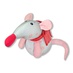 Антистрессовая игрушка "Мышка Снежинка" бол большой Розовая снежинка.