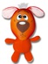 Антистрессовая игрушка "Собака "Гав" оранжевая