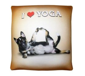 Антистрессовая подушка "Йога Дог" Коричн.