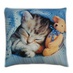 Антистрессовая подушка "Кошки" малый спящий котенок