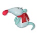 Антистрессовая игрушка "Мышка Снежинка" мал малый Белая снежинка.
