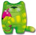 Антистрессовая игрушка-подушка "Кошки Мышки" зеленая