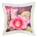 Декоративная подушка "Цветы акварель" Большой розовый бутон